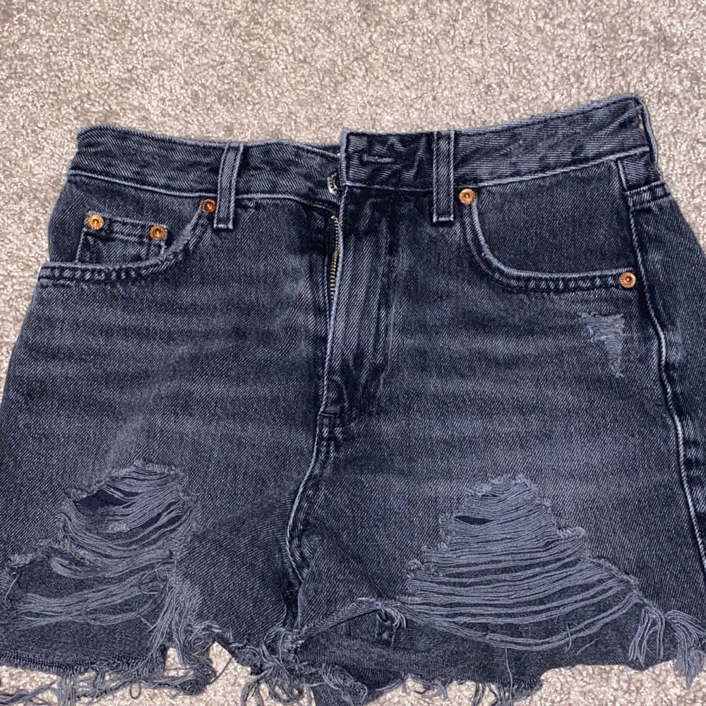 Top shop denim shorts